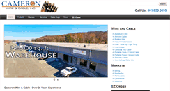 Desktop Screenshot of cameronwire.com